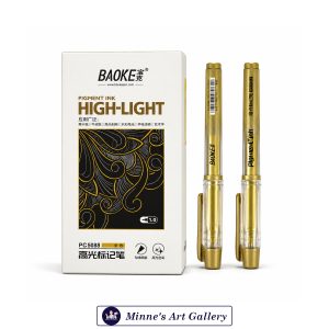 BAOKE Pigment Ink High-Light Pen PC5088 Gold 1.0mm