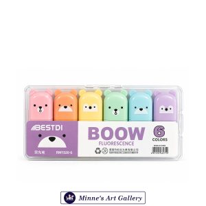 BESTDI BOOW Fluorescence Highlighter Set 6 Colors RM1520-6