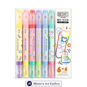 Color Overlay Double-Sided Highlighter Set 6+6 Colors No. 965
