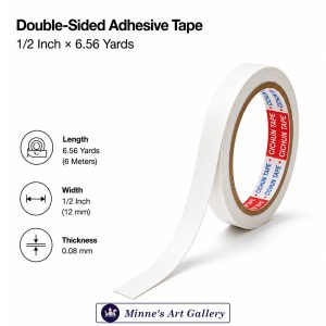 Double-Sided Adhesive Tape 1/2 Inch x 6.56 Yards