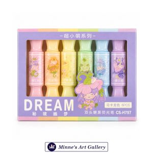 DREAM Double-Sided Candy Highlighter Set 6 Colors CS-H797