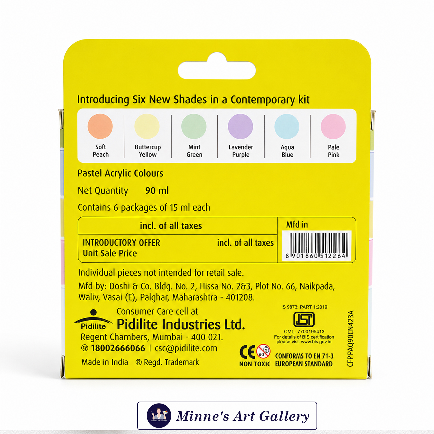 fevicryl-pastel-acrylic-colours-6-shades-15ml-creative-artwork Fevicryl Pastel Acrylic Colours – 6 Shades (15ml) Used for Art & Craft