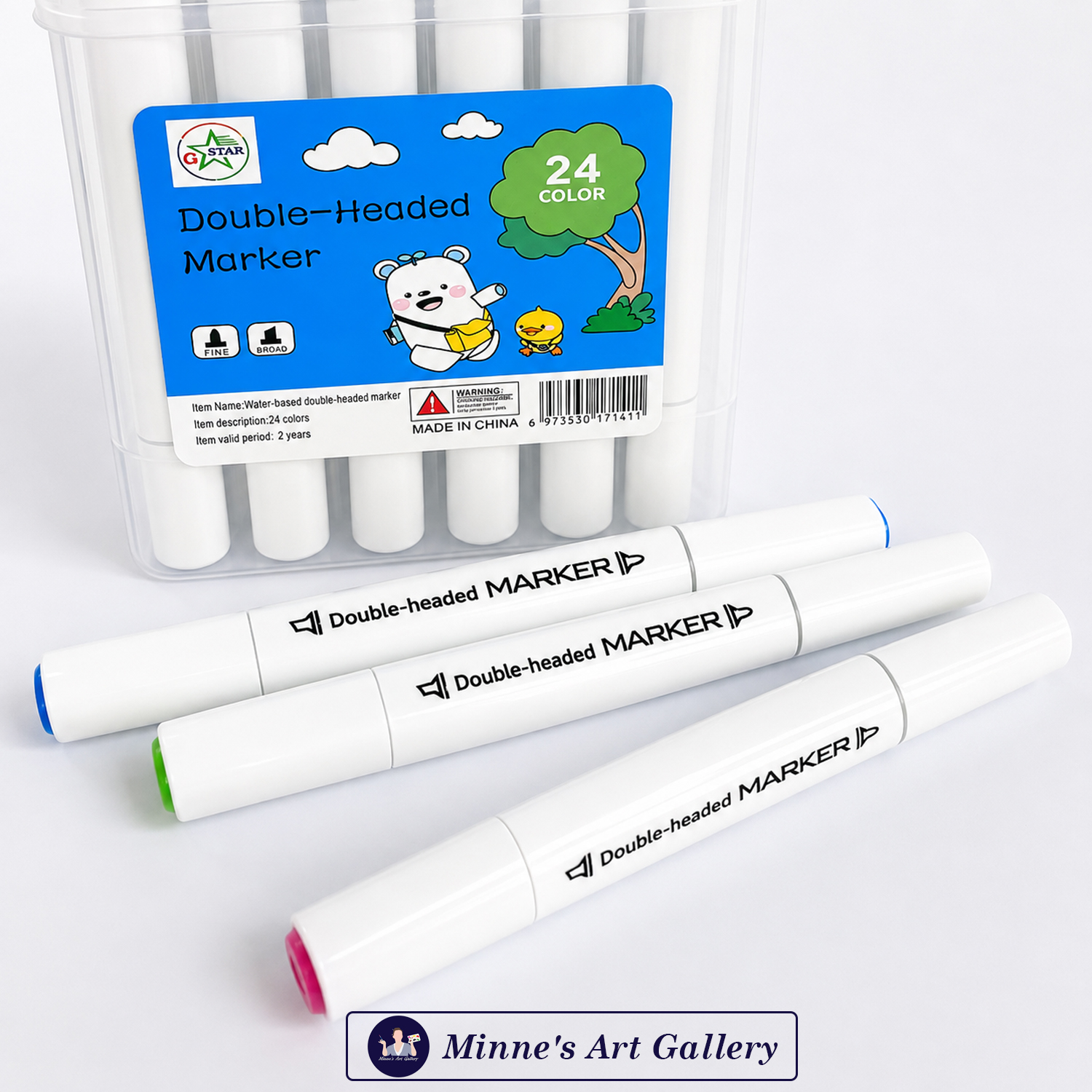 g-star-double-headed-marker-set-24-colours-set-back G Star Double-Headed Marker Set 24 Colours for Drawing