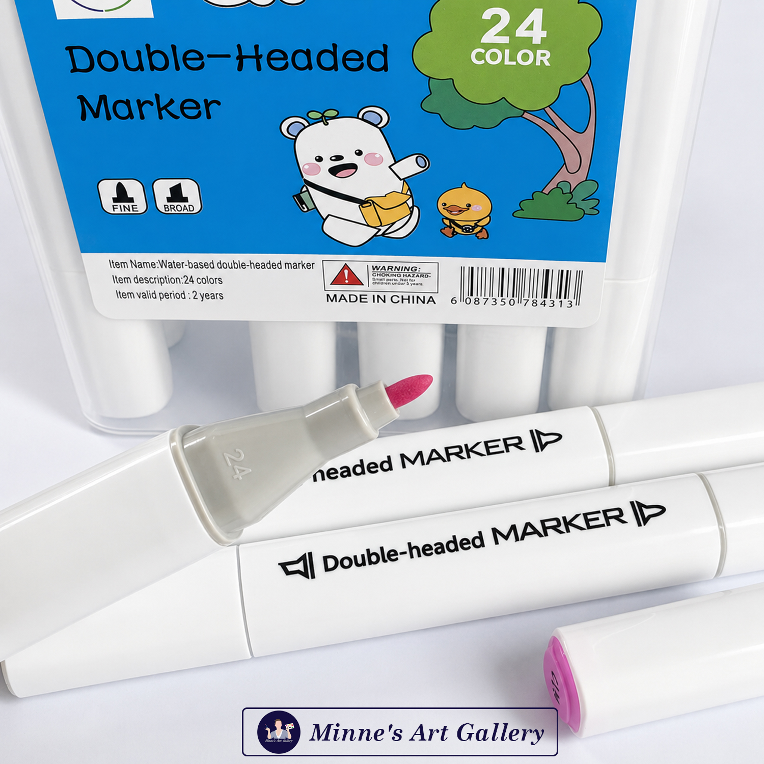 g-star-double-headed-marker-set-24-colours-set-creative-mix G Star 24 Colour Double-Headed Marker Set for Sketching