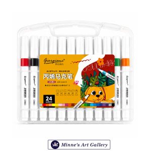 Giorgione Acrylic Marker Set – 24 Colours Front View