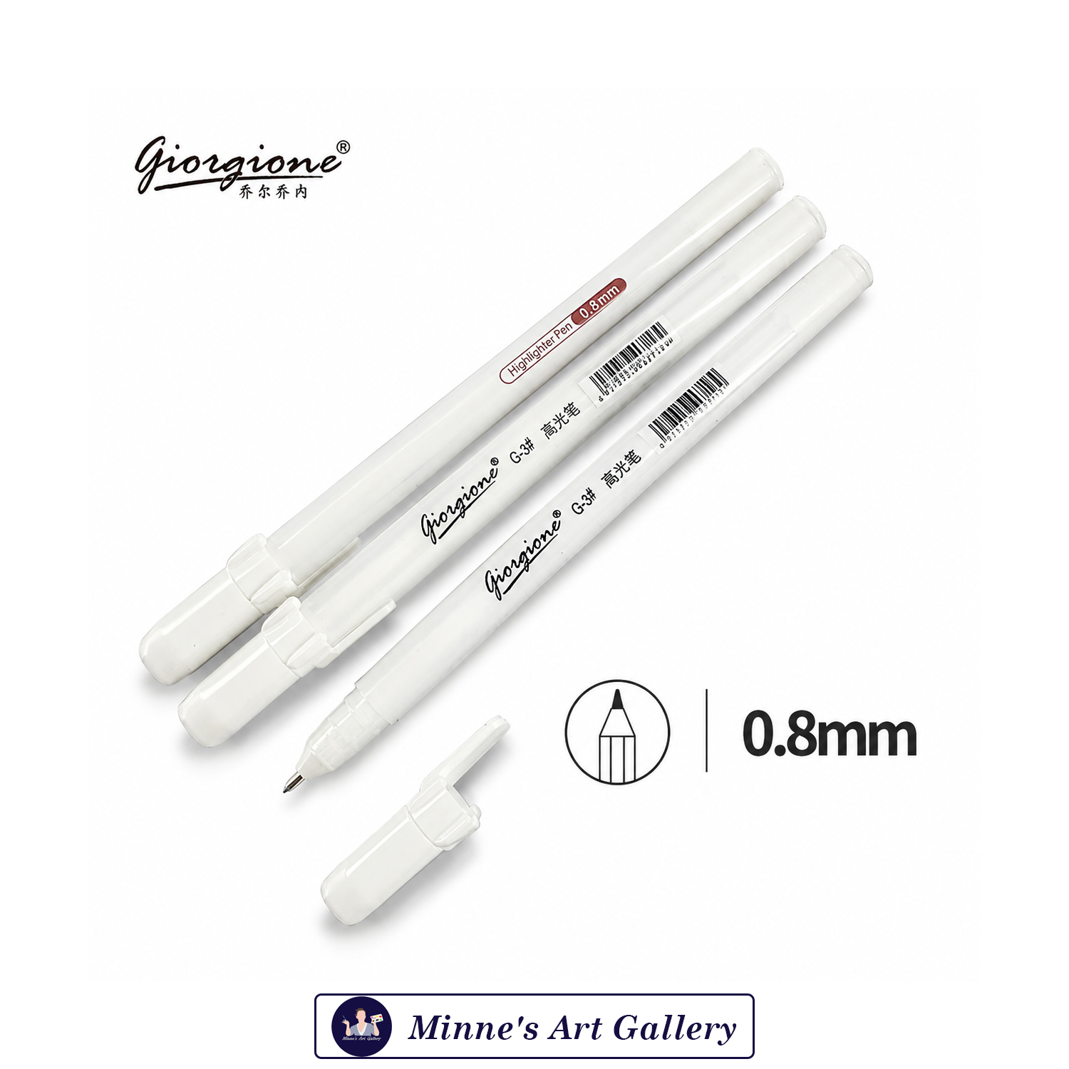 Giorgione White Highlighter Pen 0.8mm