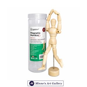 Giorgione Wooden Male Manikin – 5.5 Inch (14cm) Front View