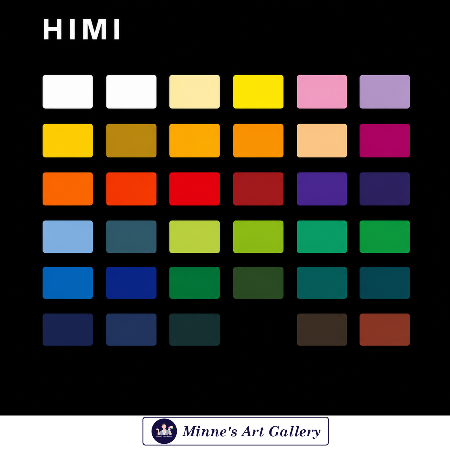 himi-gouache-paint-set-36-twin-cup-colours-purple-case-12g-creative-artwork HIMI 36 Colour Twin Cup Gouache Paint Set 12g for Artists