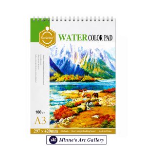 Keep Smiling Watercolor Pad – A3, 160 GSM, 24 Sheets