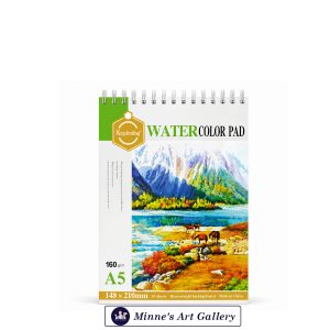 Keep Smiling Watercolor Pad – A5, 160 GSM, 24 Sheets
