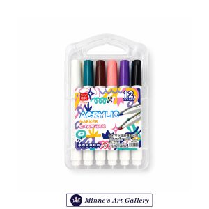 Kicyn Acrylic Marker Set – 12 Colours