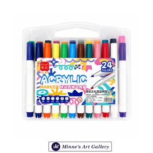 Kicyn Acrylic Marker Set – 24 Colours