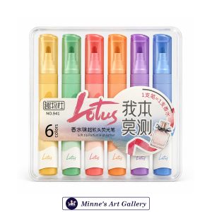 Lotus Soft Tip Perfume Highlighter Set 6 Colors No. 941