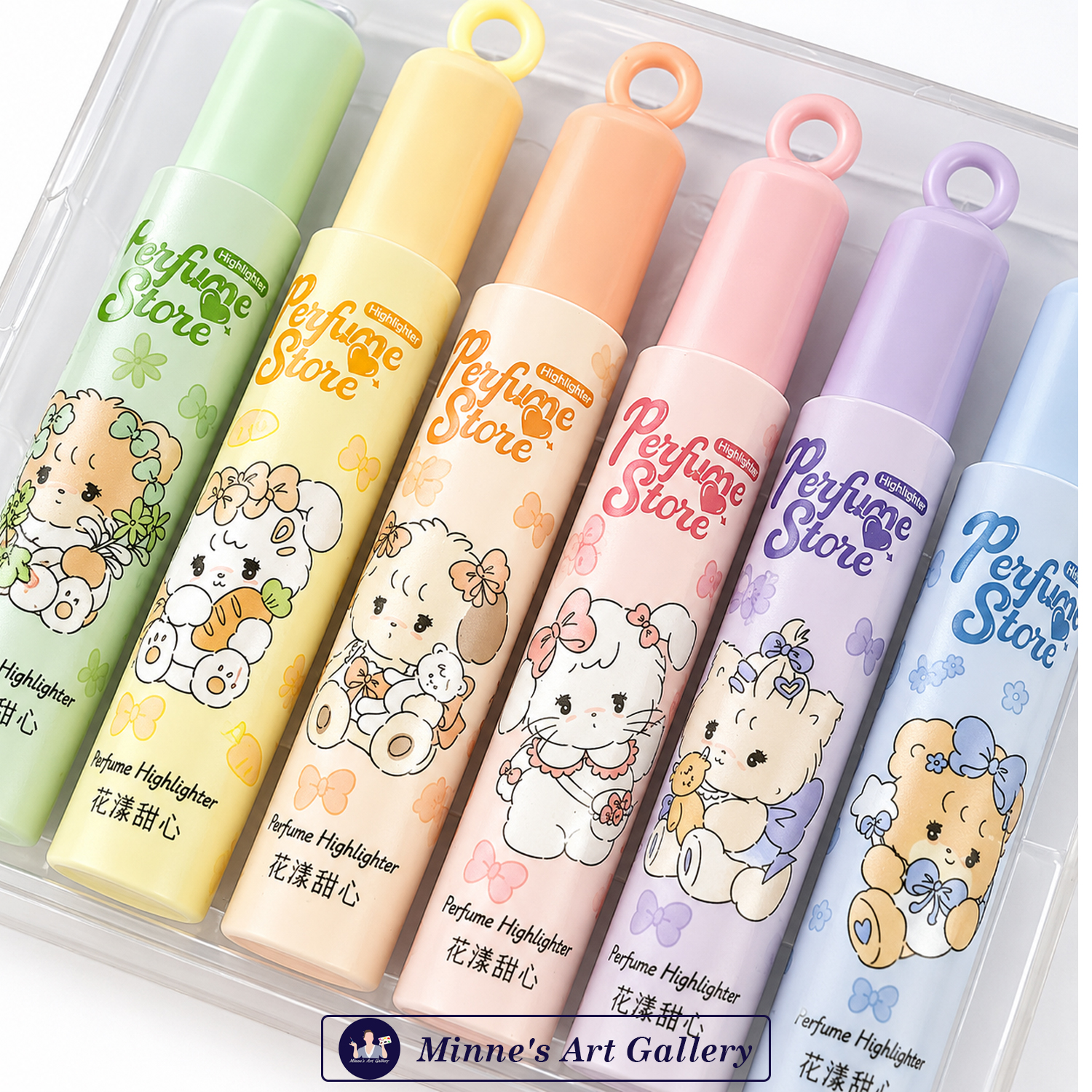 perfume-store-highlighter-set-6-colors-no-982-usage Perfume Store 6 Color Highlighter Set for Writing and Highlighting