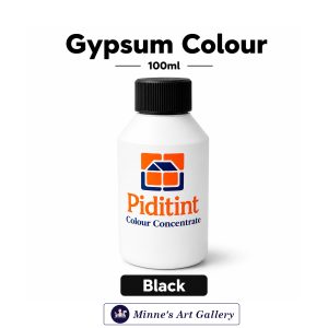 Piditint Gypsum Colour – Black (100ml) Front View