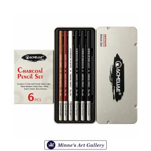 Acmeliae Charcoal Pencil Set 6 Pieces