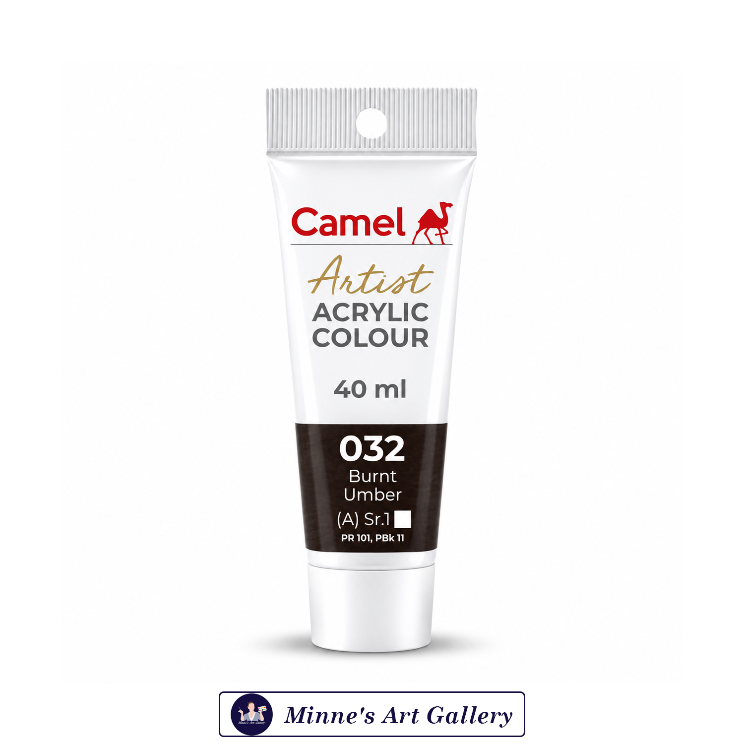 Camel Artist Acrylic Colour SR.1-032 Burnt Umber 40ml