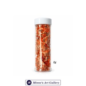 Copper Leaf Flakes Decorative Metallic Foil Flakes 2g