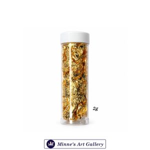 Gold Leaf Flakes Decorative Metallic Foil Flakes 2g