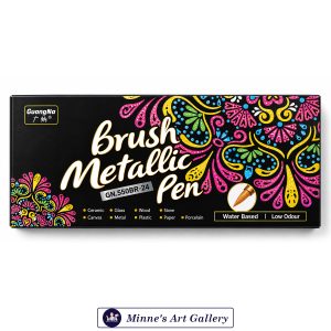 GuangNa Brush Metallic Pen GN.550BR-24 24 Colors