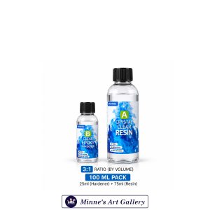 Jincheng Crystal Clear Epoxy Resin – 100ml (3:1 Ratio)