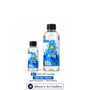 Jincheng Crystal Clear Epoxy Resin 200ml 3:1 Ratio