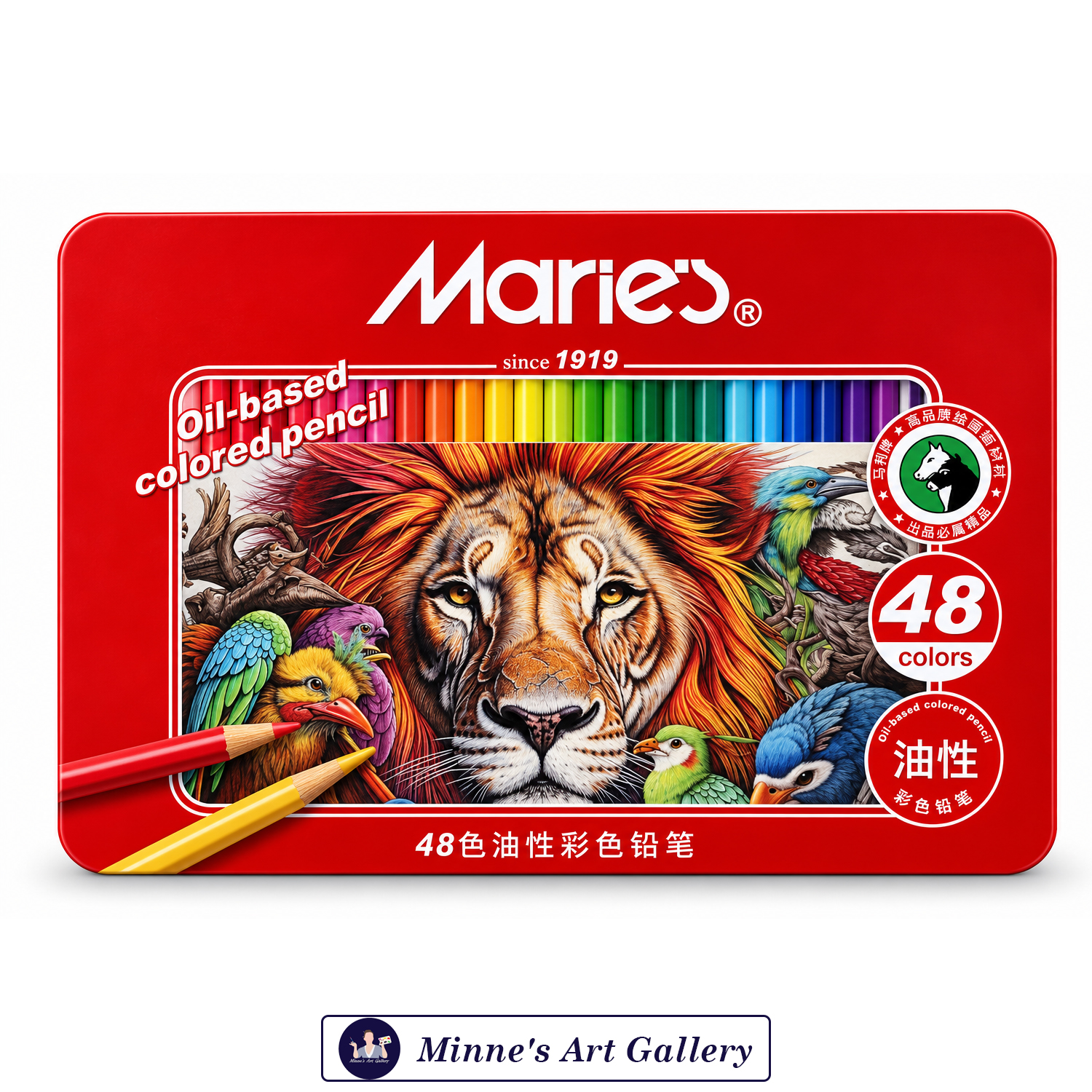 Marie’s Oil-Based Coloured Pencils 48 Colors