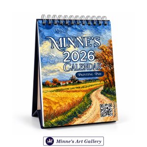 Minne’s 2026 Calendar Painting Pad 5 × 7 Inch 250 GSM 12 Sheets