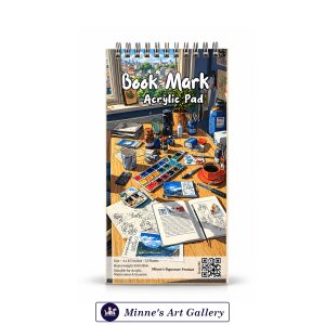 Minne’s Bookmark Acrylic Pad Artist Desk Edition 300gsm+ 7 × 3.5 Inches