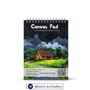 Minne's Canvas Pad A5 12 Sheets 300gsm+