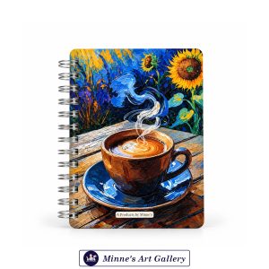 Minne's Mini Art Journal A6 Coffee & Sunflower Dreams 250+ GSM 50 Pages