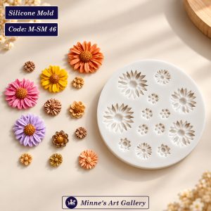Mixed Flower Embellishment Silicone Mold M-SM46