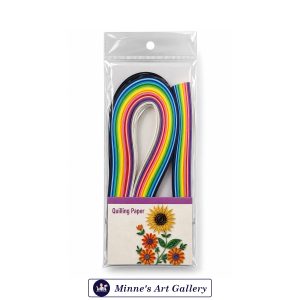 Quilling Paper Set 22 Shades 220 Pieces 20 Inch x 0.5cm