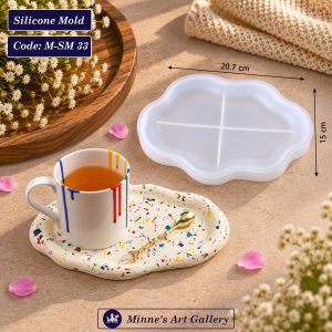 Silicone Mold Abstract Irregular Curve Tray Mold M-SM33