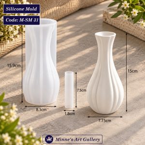 Silicone Mold Elegant Tall Vase Mold M-SM31