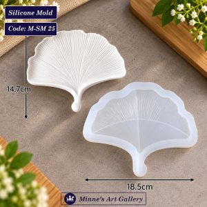 Silicone Mold Ginkgo Leaf Decorative Tray Mold M-SM25