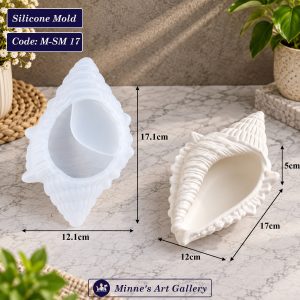 Silicone Mold Large Seashell Container Mold M-SM17