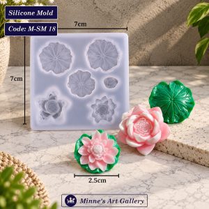 Silicone Mold Lotus Flower Multi-Cavity Mold M-SM18