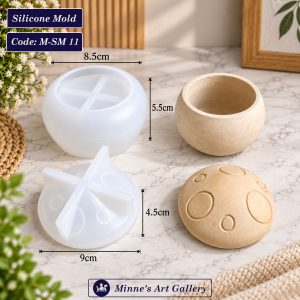 Silicone Mold Mushroom Container Pot Mold M-SM11