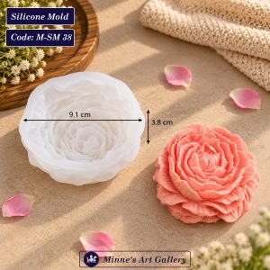 Silicone Mold Peony Flower Decorative Bowl Mold M-SM38
