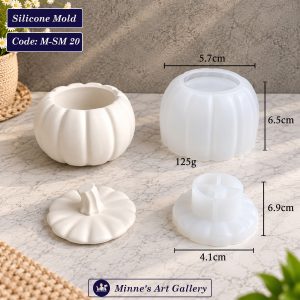 Silicone Mold Pumpkin Container with Lid Mold M-SM20