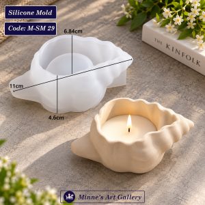Silicone Mold Seashell Candle Holder M-SM29