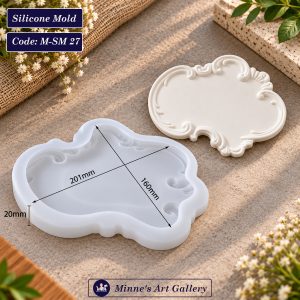 Silicone Mold Vintage Frame Decorative Tray Mold M-SM27