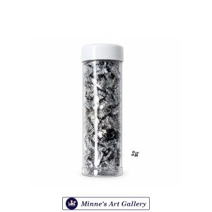 Silver Leaf Flakes Decorative Metallic Foil Flakes 2g