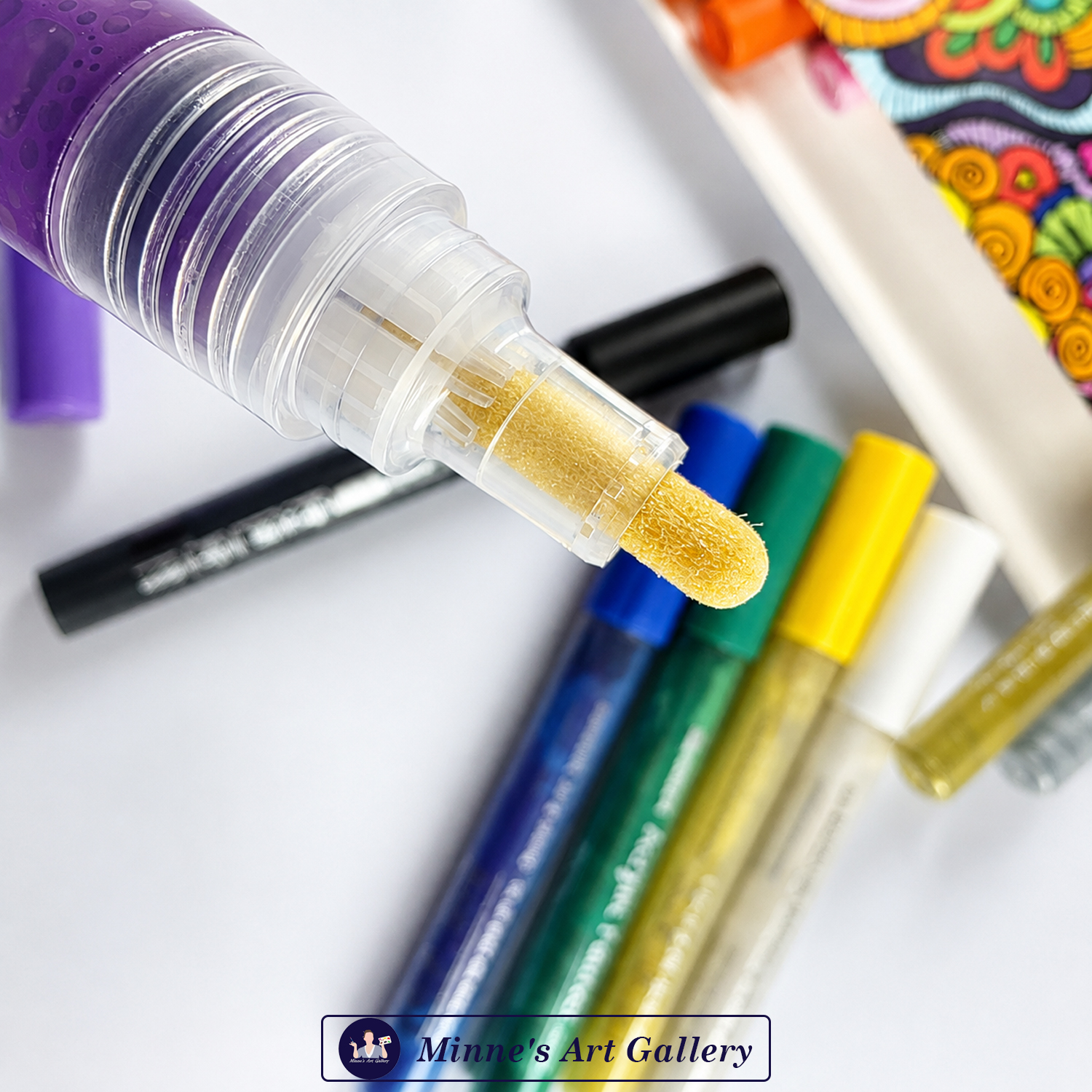 sta-acrylic-painter-marker-set-12-pieces-2mm-closeup STA Acrylic Painter Marker 2mm Tip 12 Pieces Close-Up