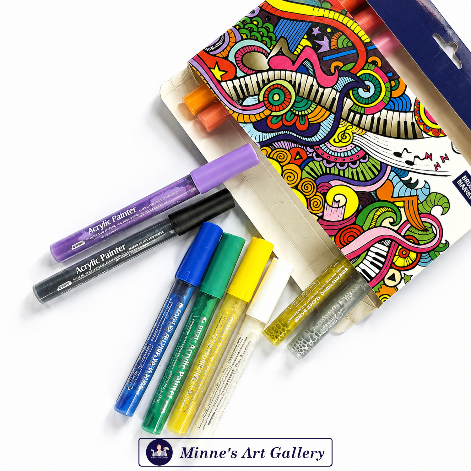 sta-acrylic-painter-marker-set-12-pieces-2mm-usage STA Acrylic Painter Markers 12 Pieces 2mm for Art and Craft Projects