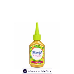 Fevicryl 3D Outliner – Metallic Gold – 20ml – Fabric & Multi-Surface