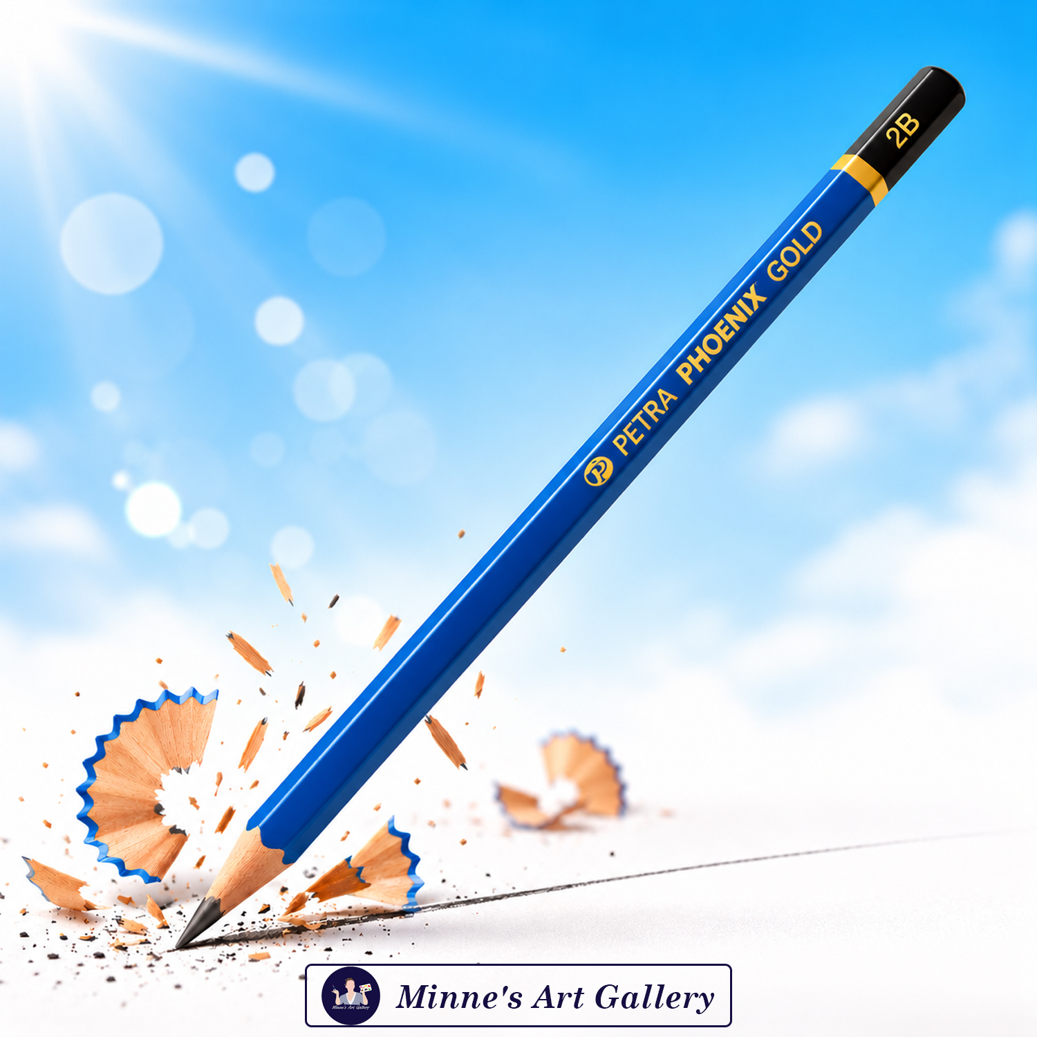 Petra Phoenix Gold 2B Pencil – 1 Piece