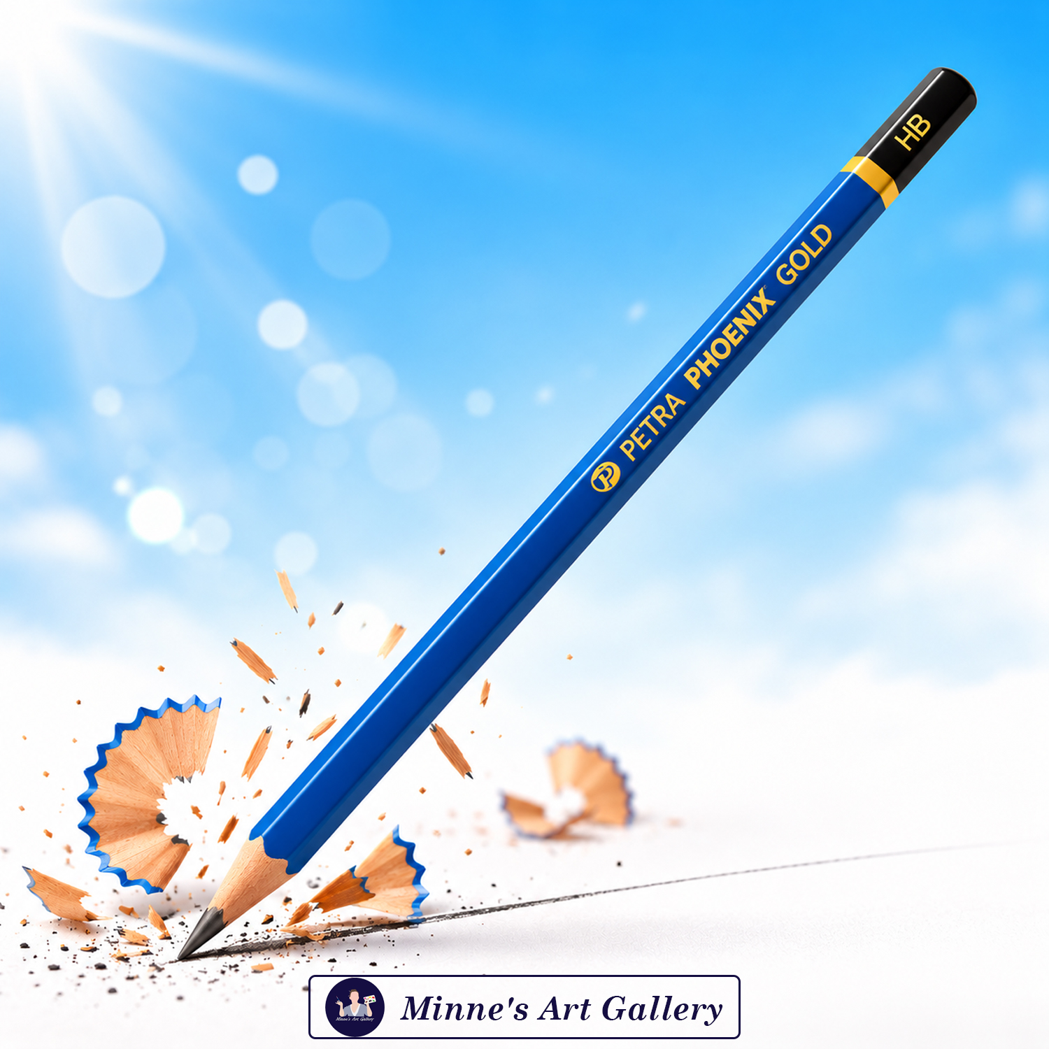 Petra Phoenix Gold HB Pencil – 1 Piece