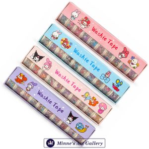 Washi Tape Set – 10 Pieces – Cartoon Designs